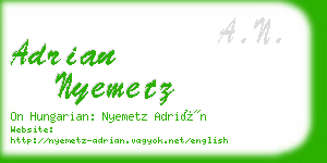 adrian nyemetz business card